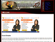Tablet Screenshot of coral-snake.com